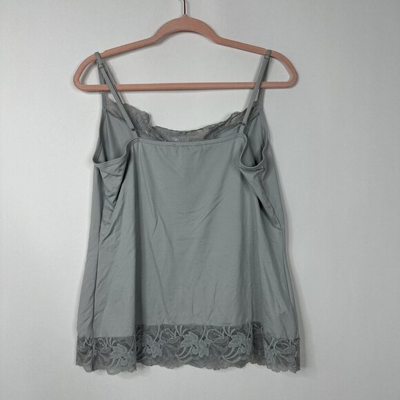 2/$30 White House Black Market Gray Cami XL #A0038 - Picture 4 of 7